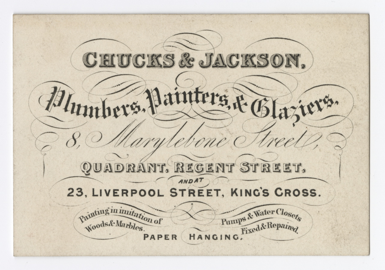 Chucks & Jackson trade card - image 1