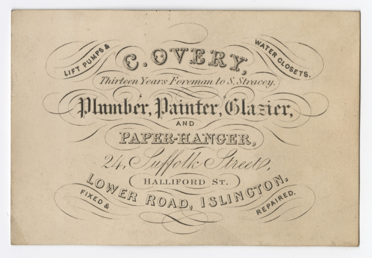 C. Overy trade card - image 1