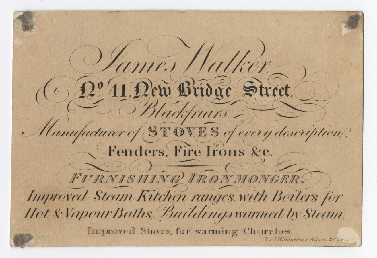 James Walker trade card - image 2