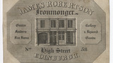 James Robertson trade card