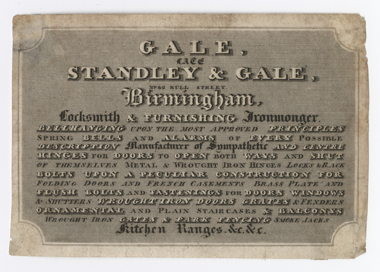 Gale trade card - image 1