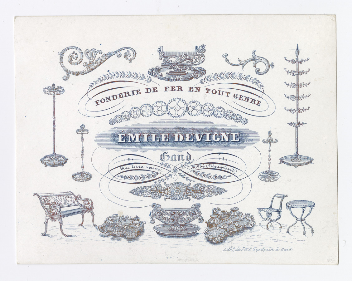 Emile Devigne trade card - image 1