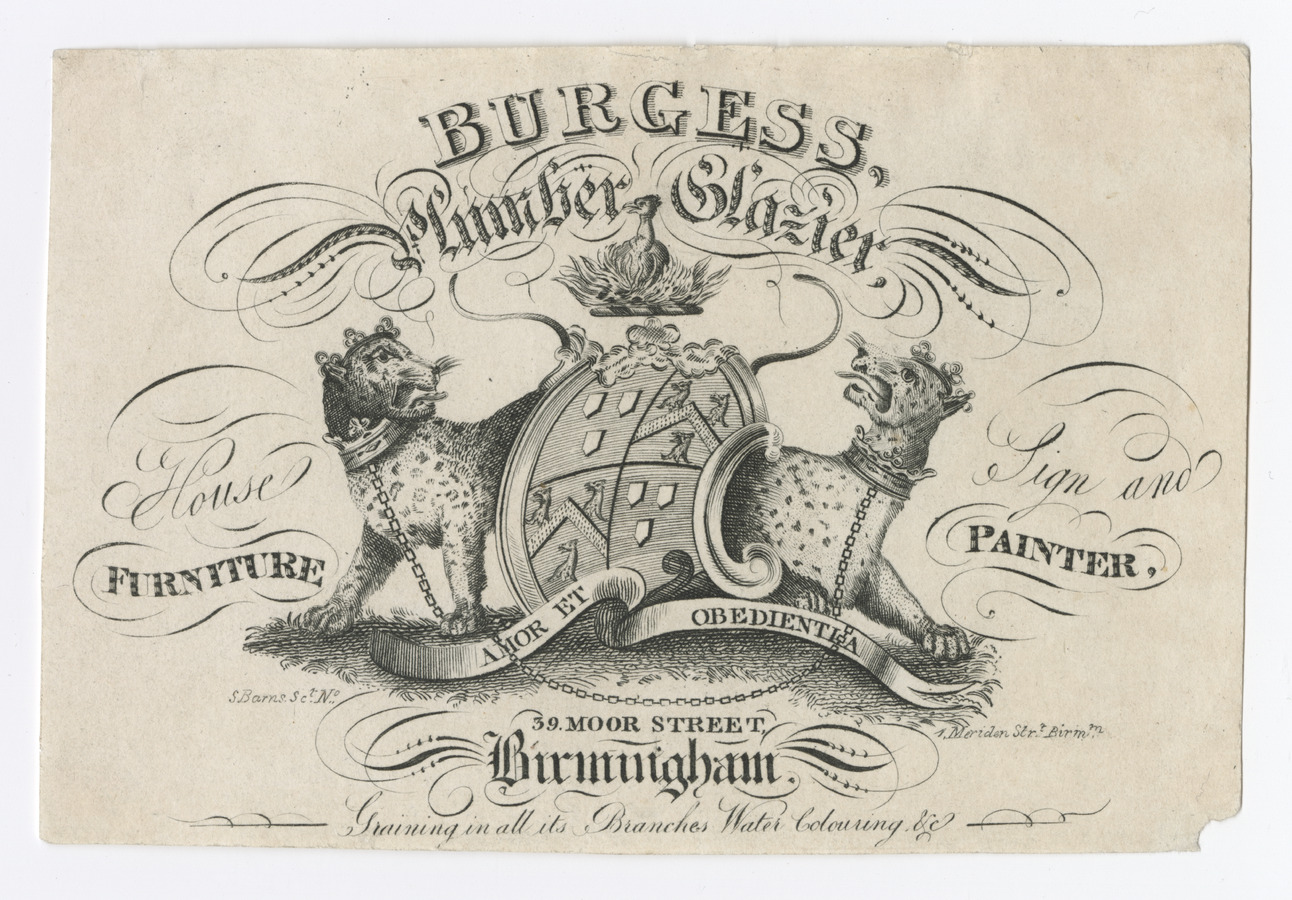 Burgess trade card - image 1