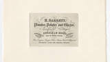 H. Barret trade card