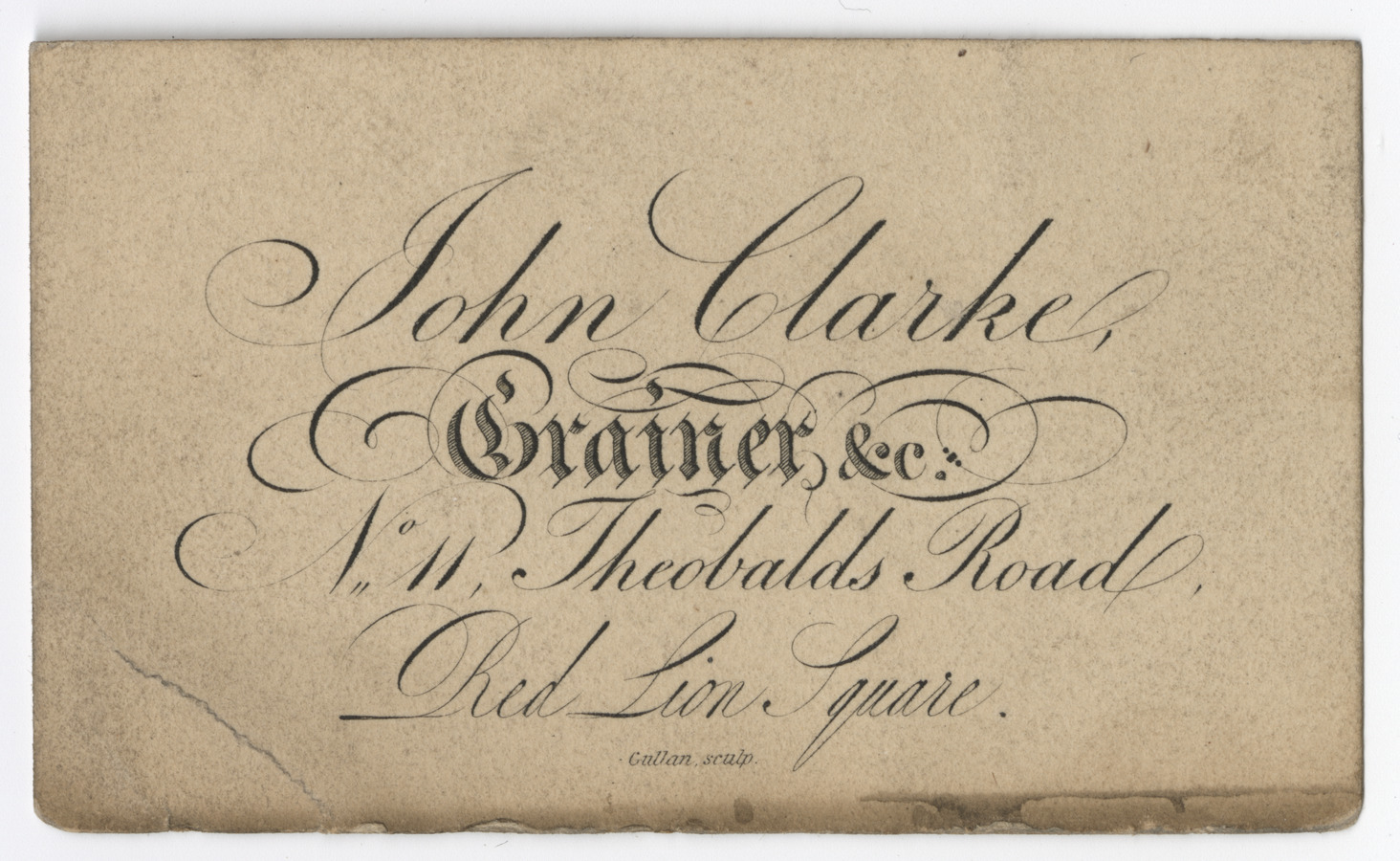 John Clarke trade card - image 1