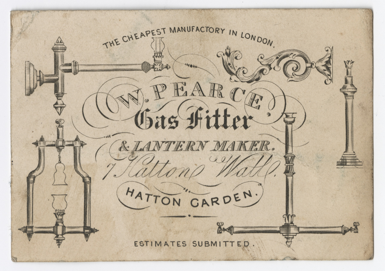 W. Pearce trade card - image 1