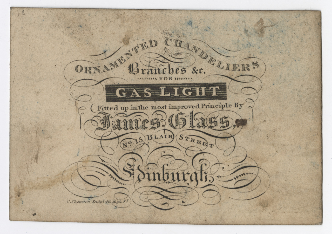 James Glass trade card - image 1