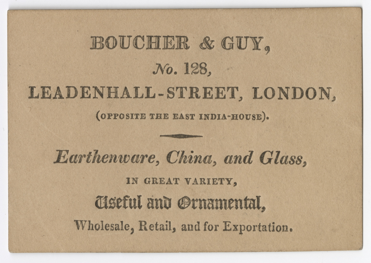 Boucher & Guy trade card - image 1