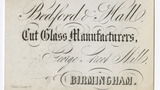Bedford & Hall trade card