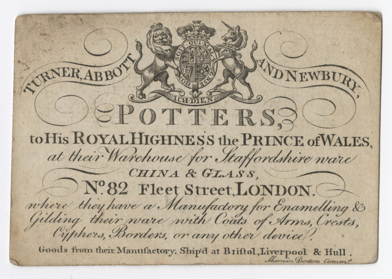 Turner, Abbott and Newbury trade card - image 1