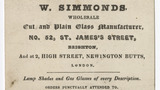 W. Simmonds trade card