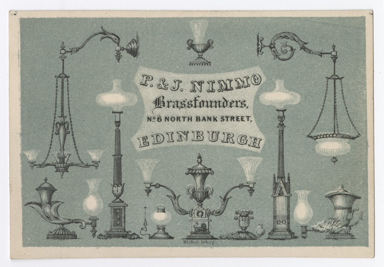 P. & J. Nimmo trade card - image 1