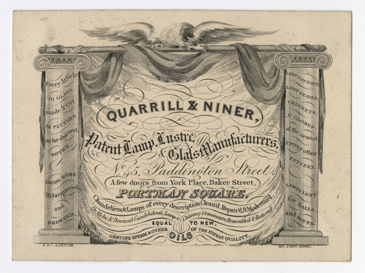 Quarrill & Niner trade card - image 1