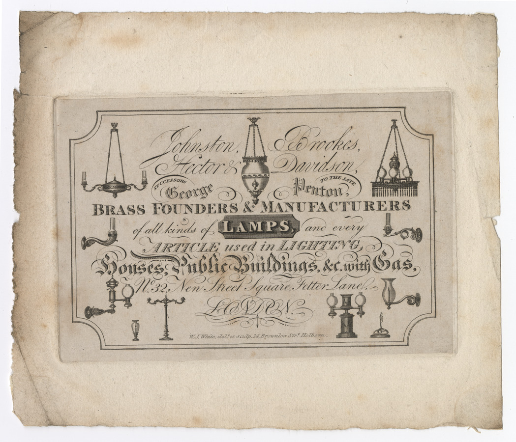 Johnston, Brookes, Hector & Davidson trade card (advertisement) - image 1