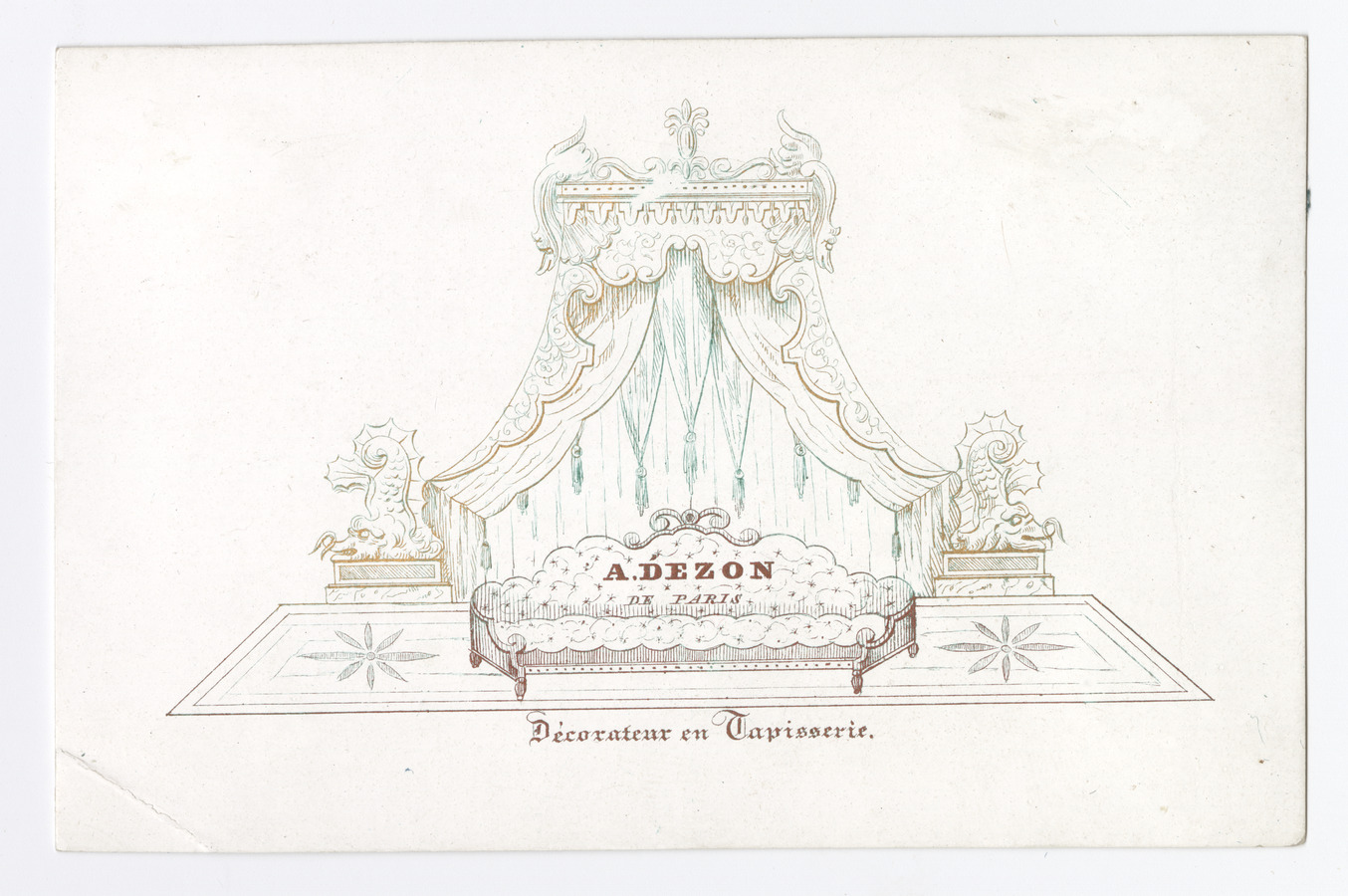 A. Dezon trade card - image 1