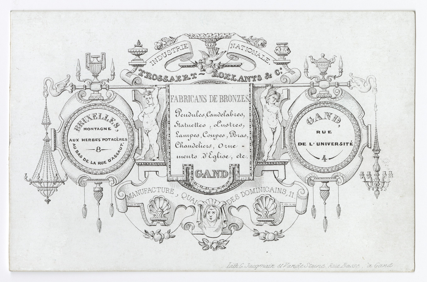 Trossaert-Roelants & Co. trade card - image 1