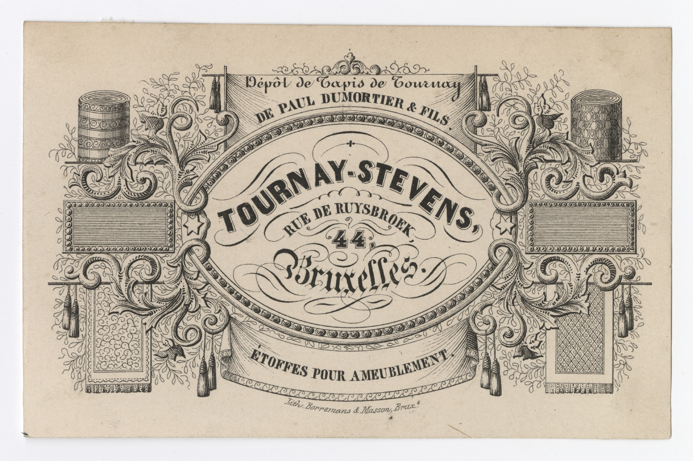 Tournay-Stevens trade card - image 1