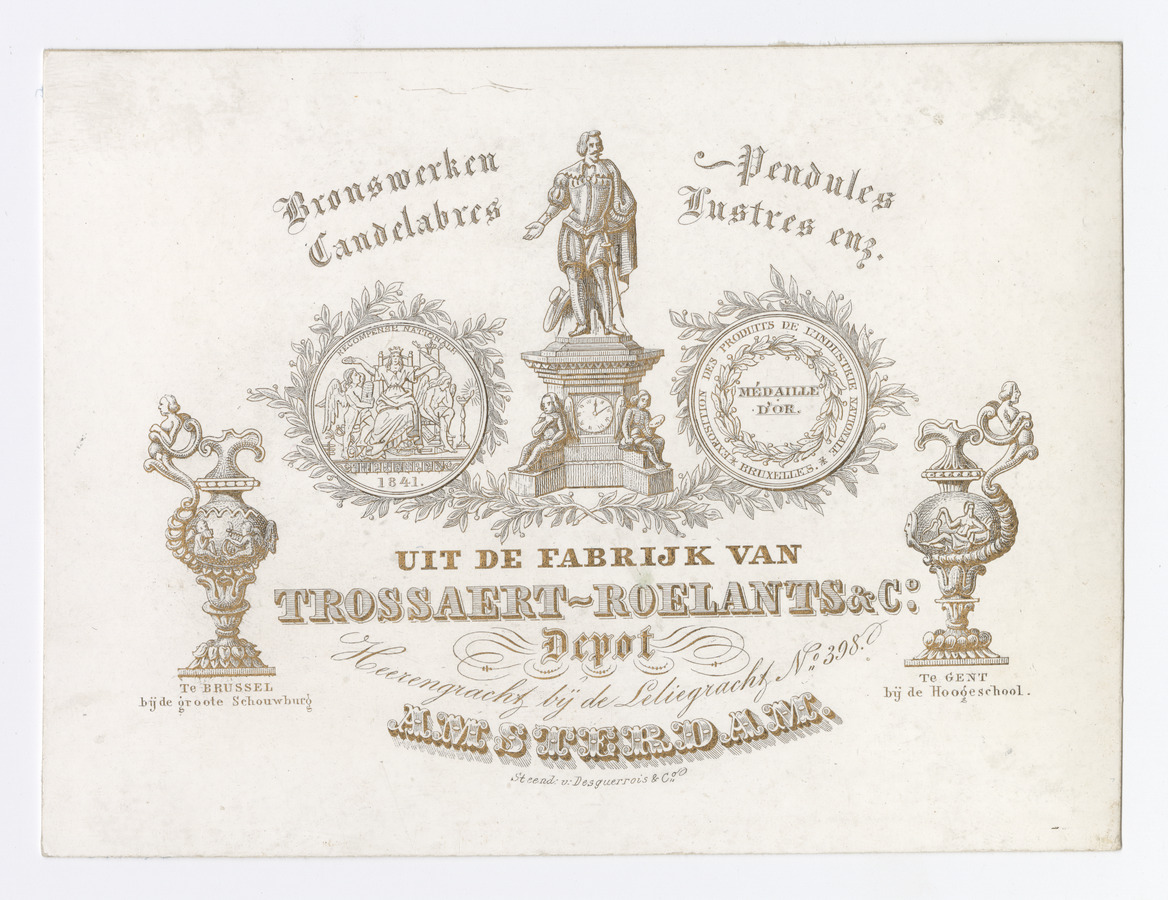 Trossaert-Roelants & Co. trade card - image 1