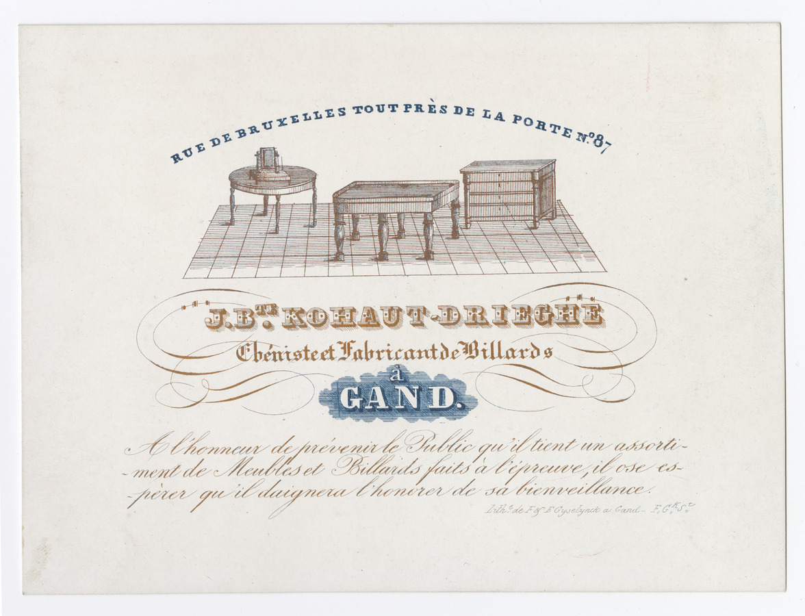 Kohaut-Drieghe trade card - image 1