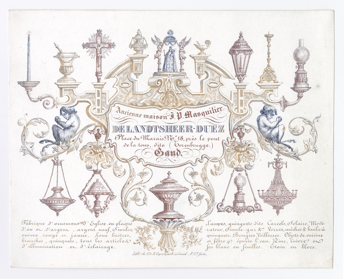 de Landtsheer-Duez trade card - image 1