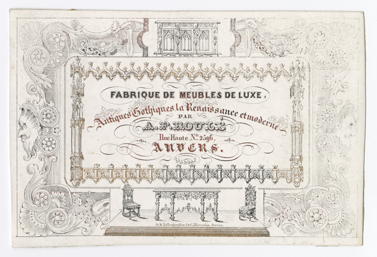 A. F. Roulé trade card - image 1