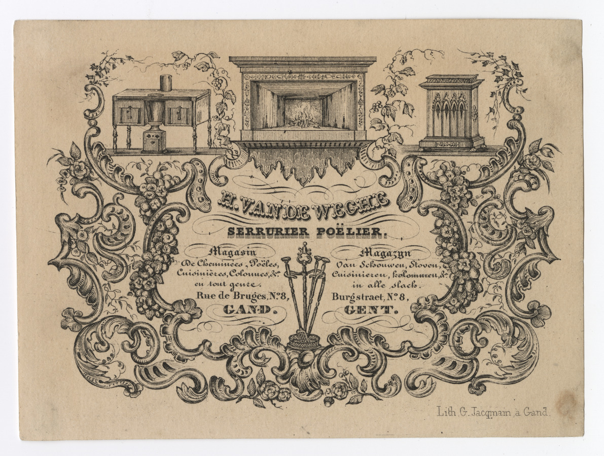 H. Van de Weghe trade card - image 1