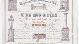 V. de Roo & Fils trade card