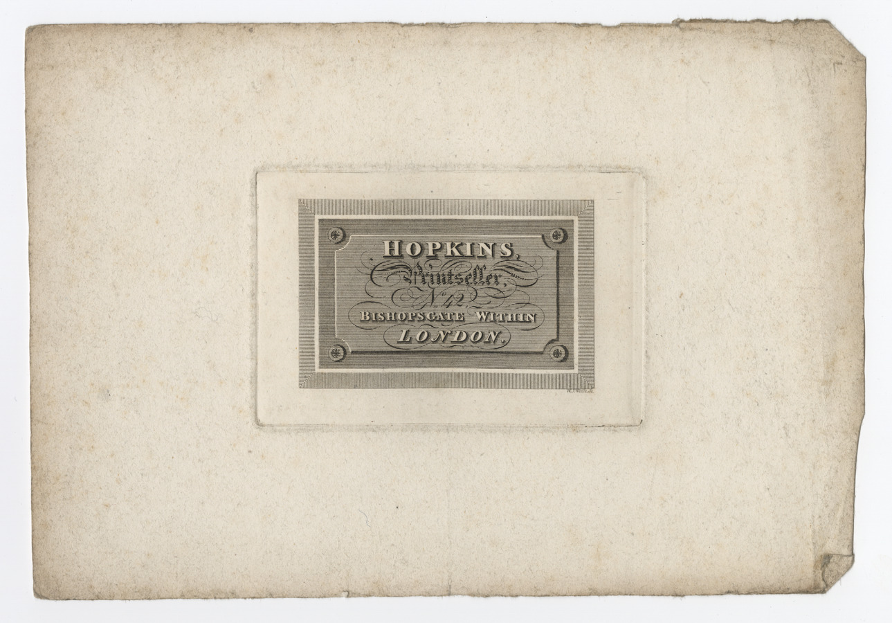 Hopkins trade card (label) - image 1