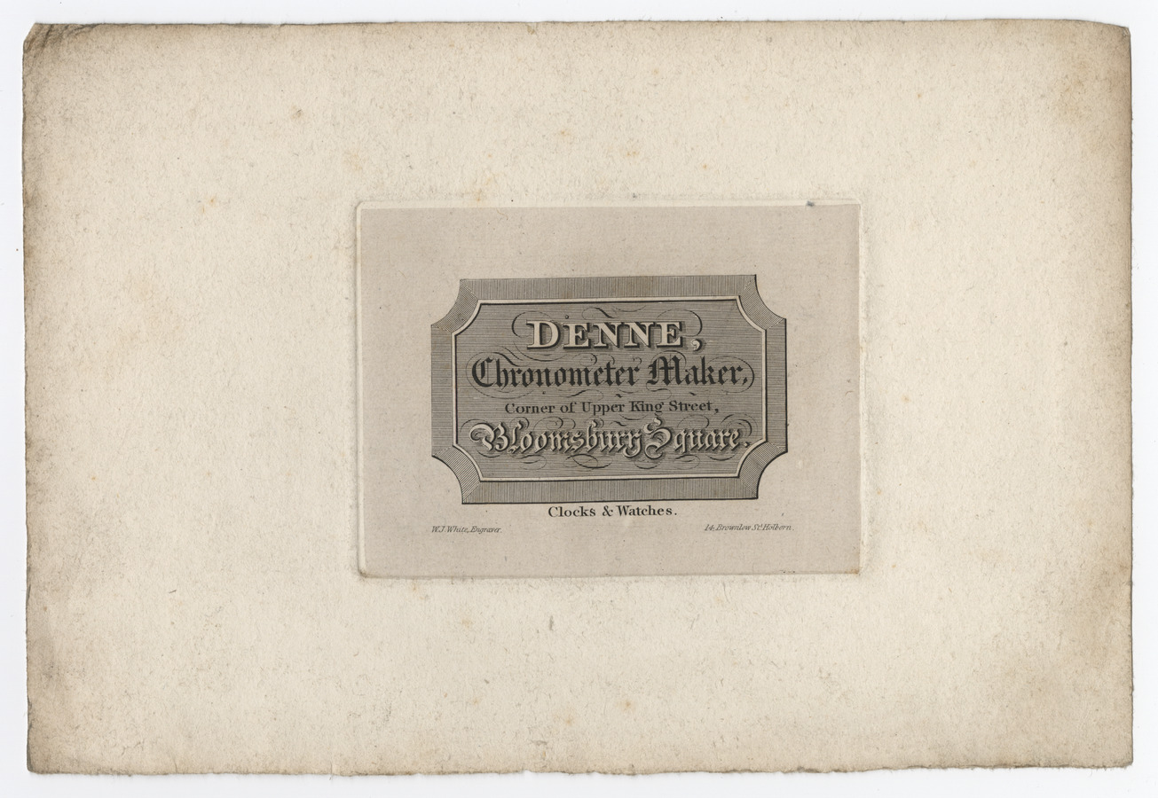 Denne trade card (label) - image 1