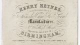 Henry Heynes trade card