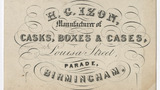 H. G. Izon trade card