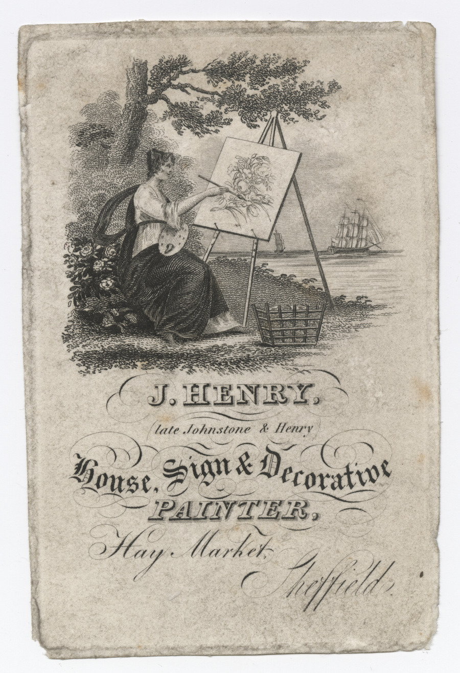 J. Henry trade card - image 1