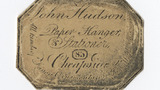 John Hudson trade card (label)