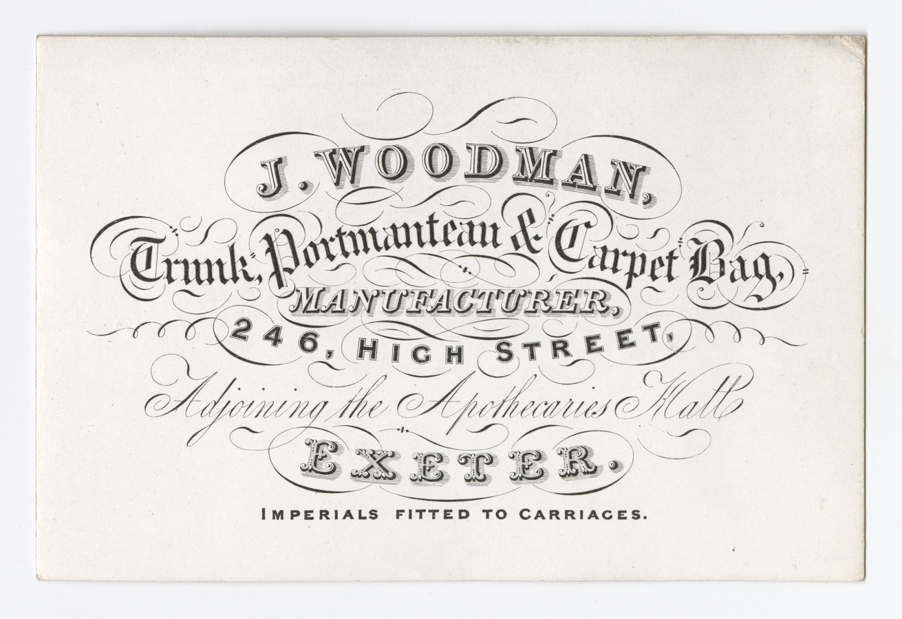 J. Woodman trade card - image 1