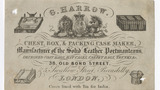 G. Harrow trade card (label)