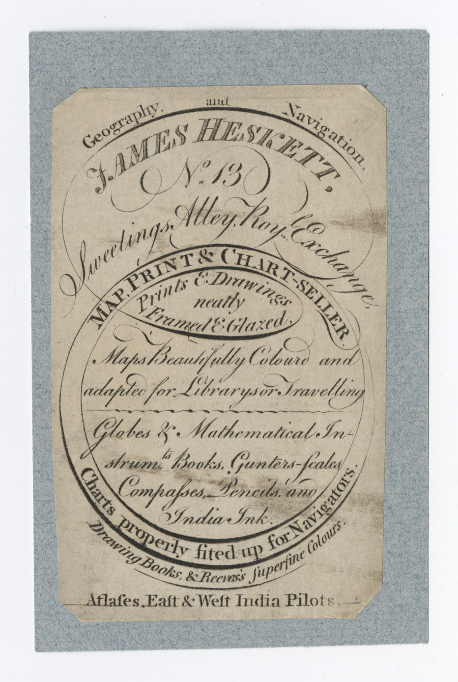 James Heskett trade card (label) - image 1