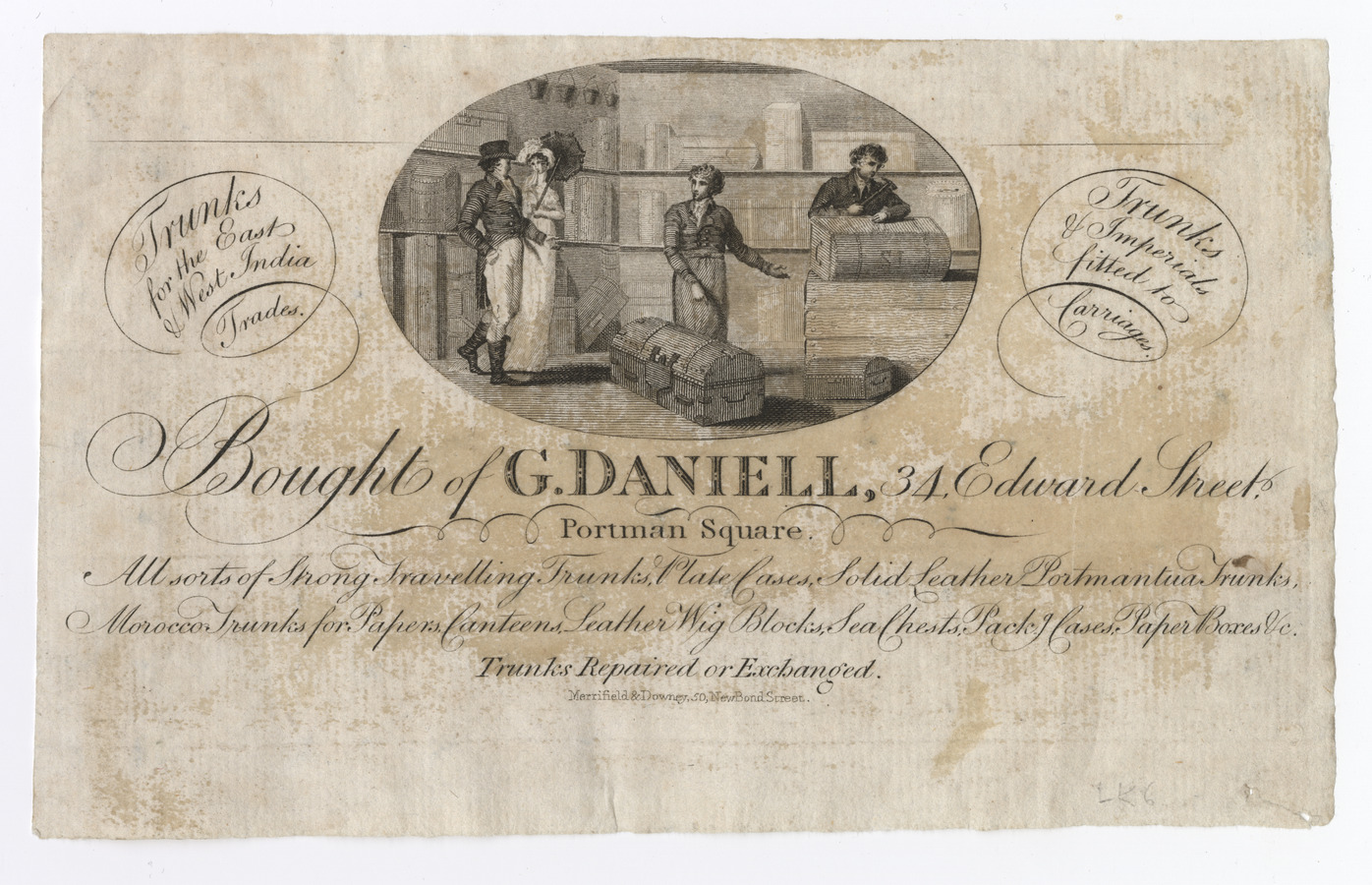 G. Daniell trade card (label) - image 1