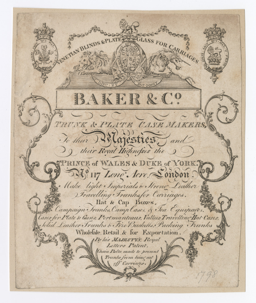 Baker & Co. trade card - image 1