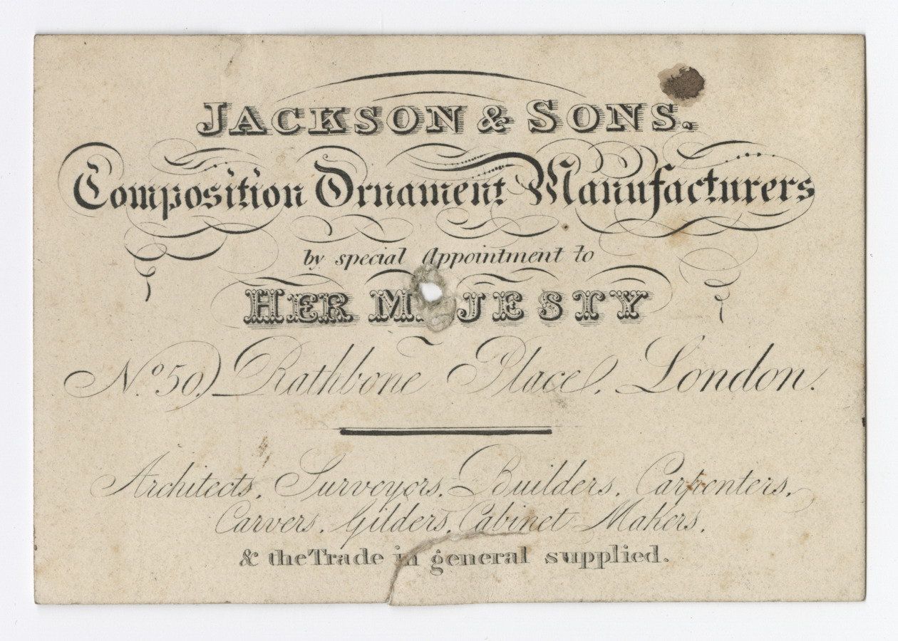 Jackson & Sons trade card - image 1