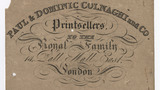 Paul & Dominic Colnaghi and Co. trade card