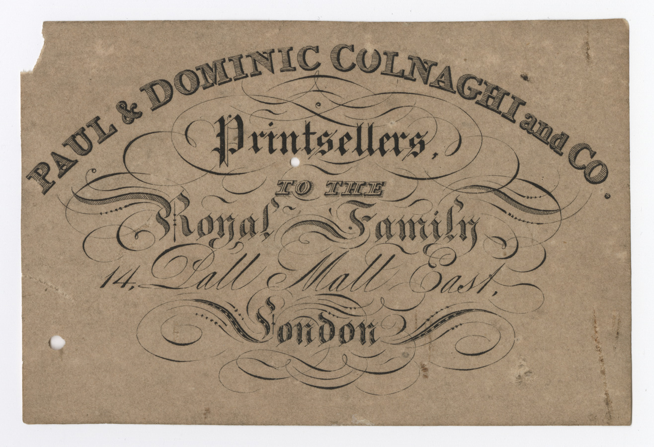 Paul & Dominic Colnaghi and Co. trade card - image 1