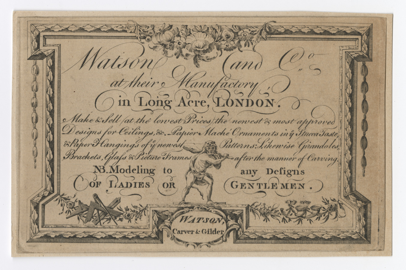 Watson and Co. trade card - image 1