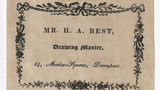 Mr H. A. Best trade card