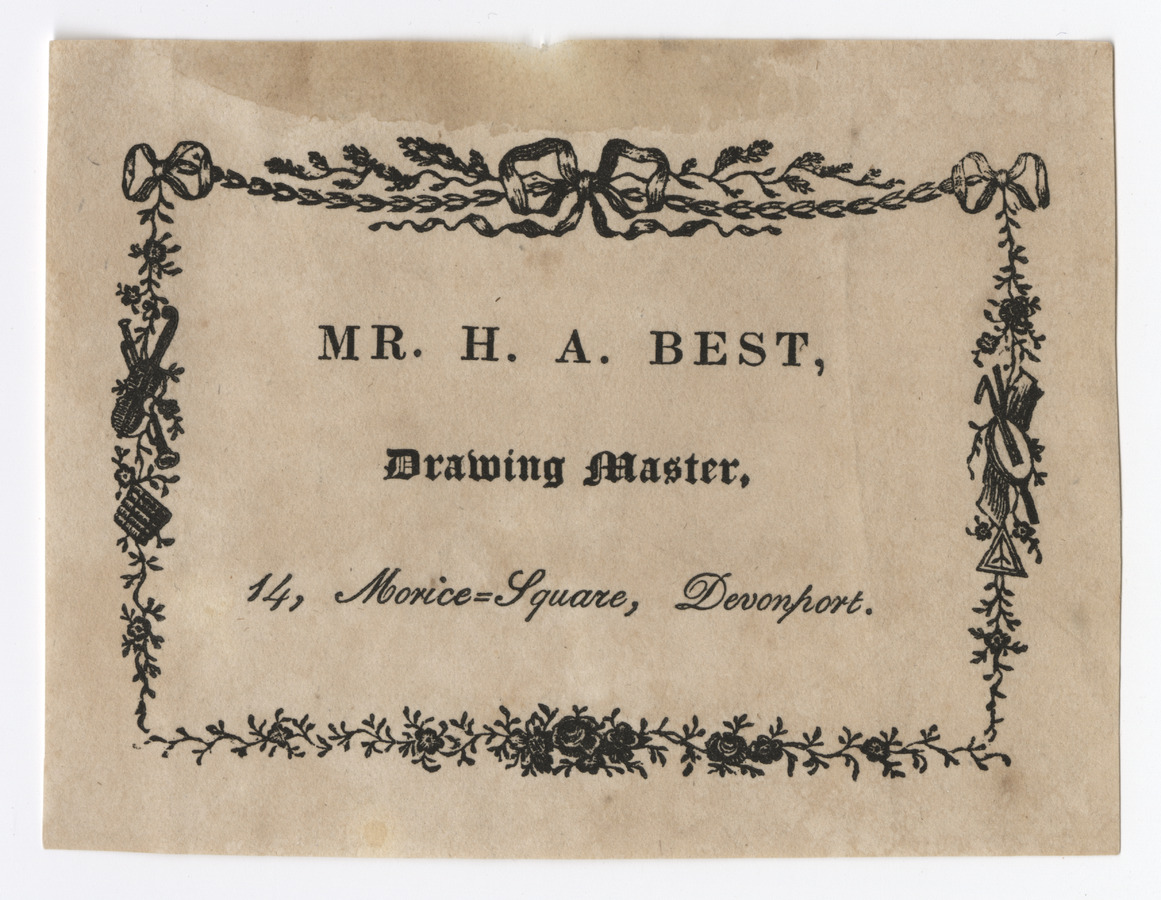 Mr H. A. Best trade card - image 1