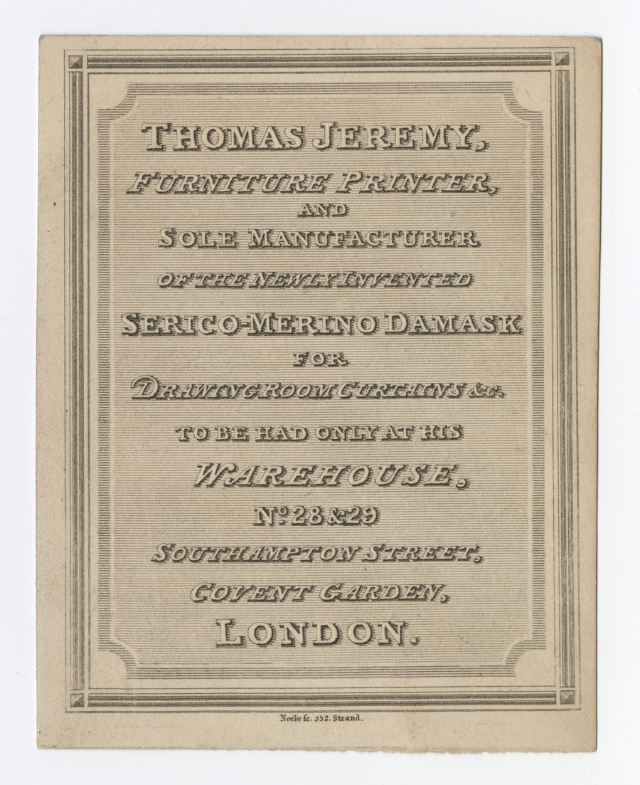 Thomas Jeremy trade card - image 1