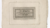 W. Evans trade card (label)