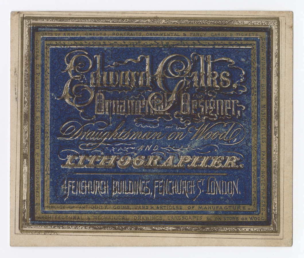 Edward Gilks trade card - image 1