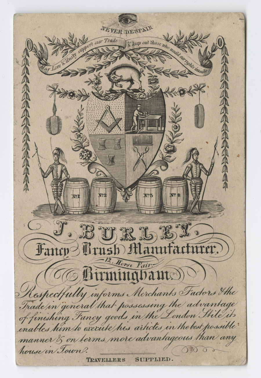 J. Burley trade card - image 1