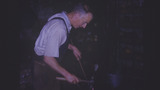 Blacksmith Making a Horseshoe