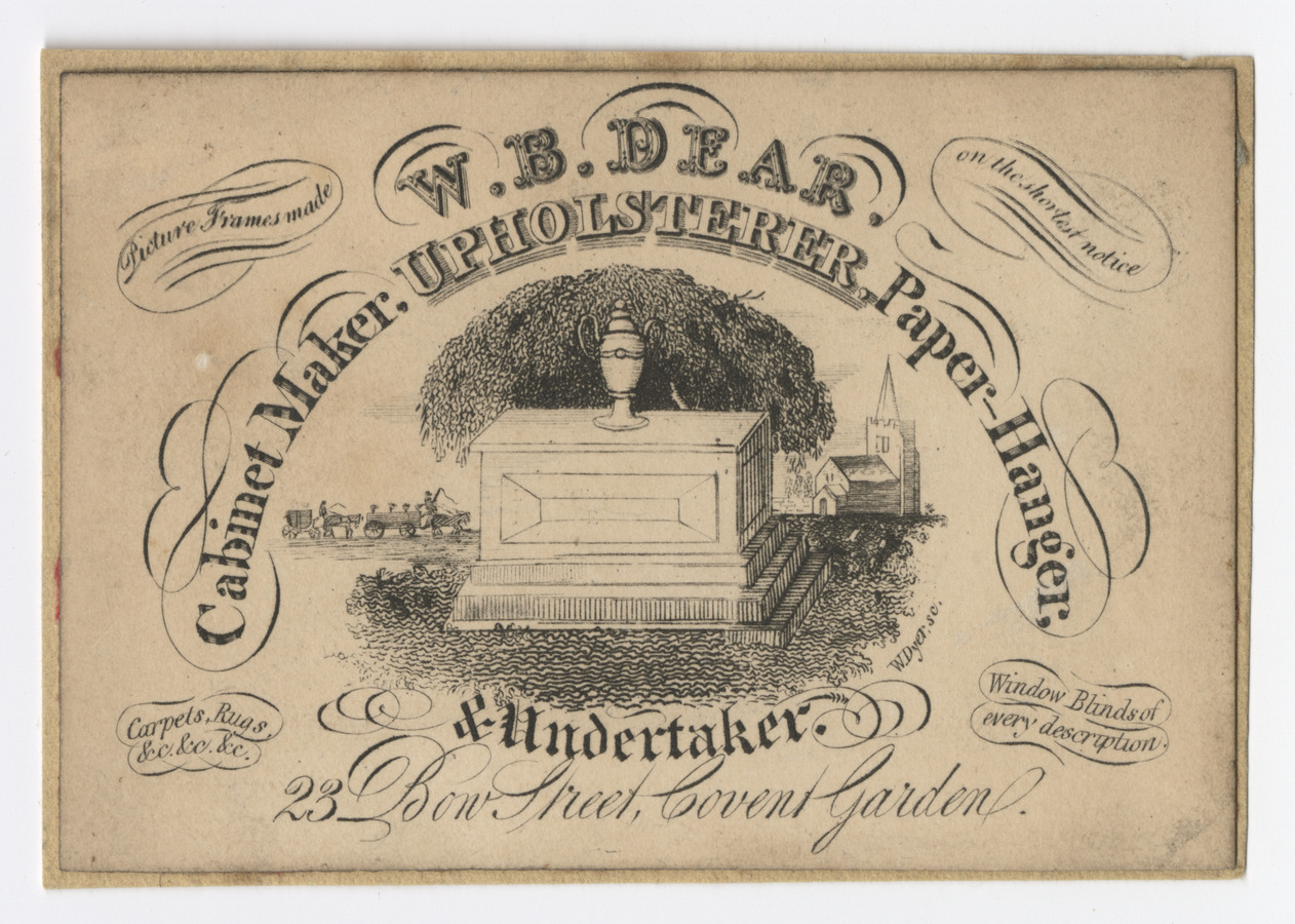 W. B. Dear trade card - image 1